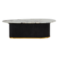 Rhythm Marble Oval Coffee Table