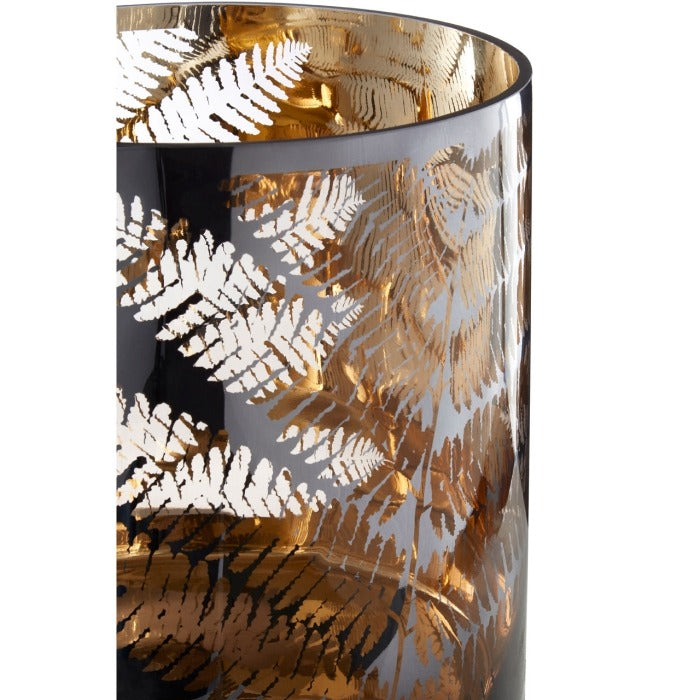 Large Fern Hurricane Candle Holder 29cm