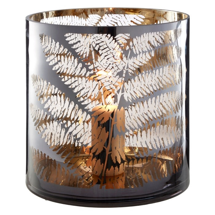 Large Fern Hurricane Candle Holder 29cm