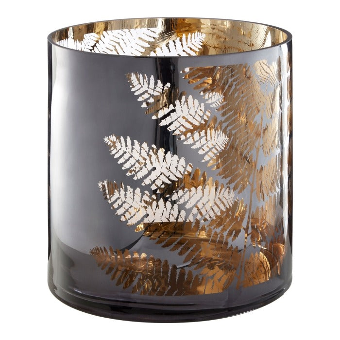 Large Fern Hurricane Candle Holder 29cm