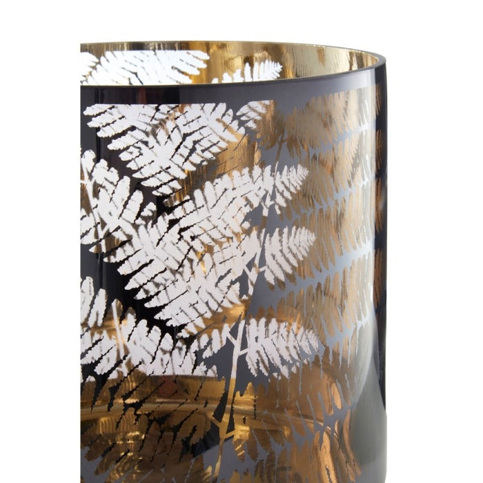 Medium Fern Hurricane Candle Holder 20cm
