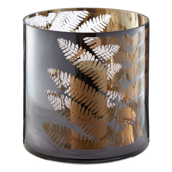 Medium Fern Hurricane Candle Holder 20cm