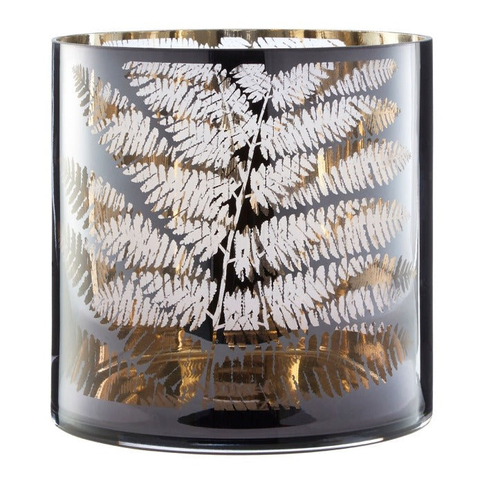 Medium Fern Hurricane Candle Holder 20cm