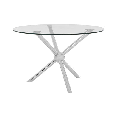 Round  Silver Dining Table