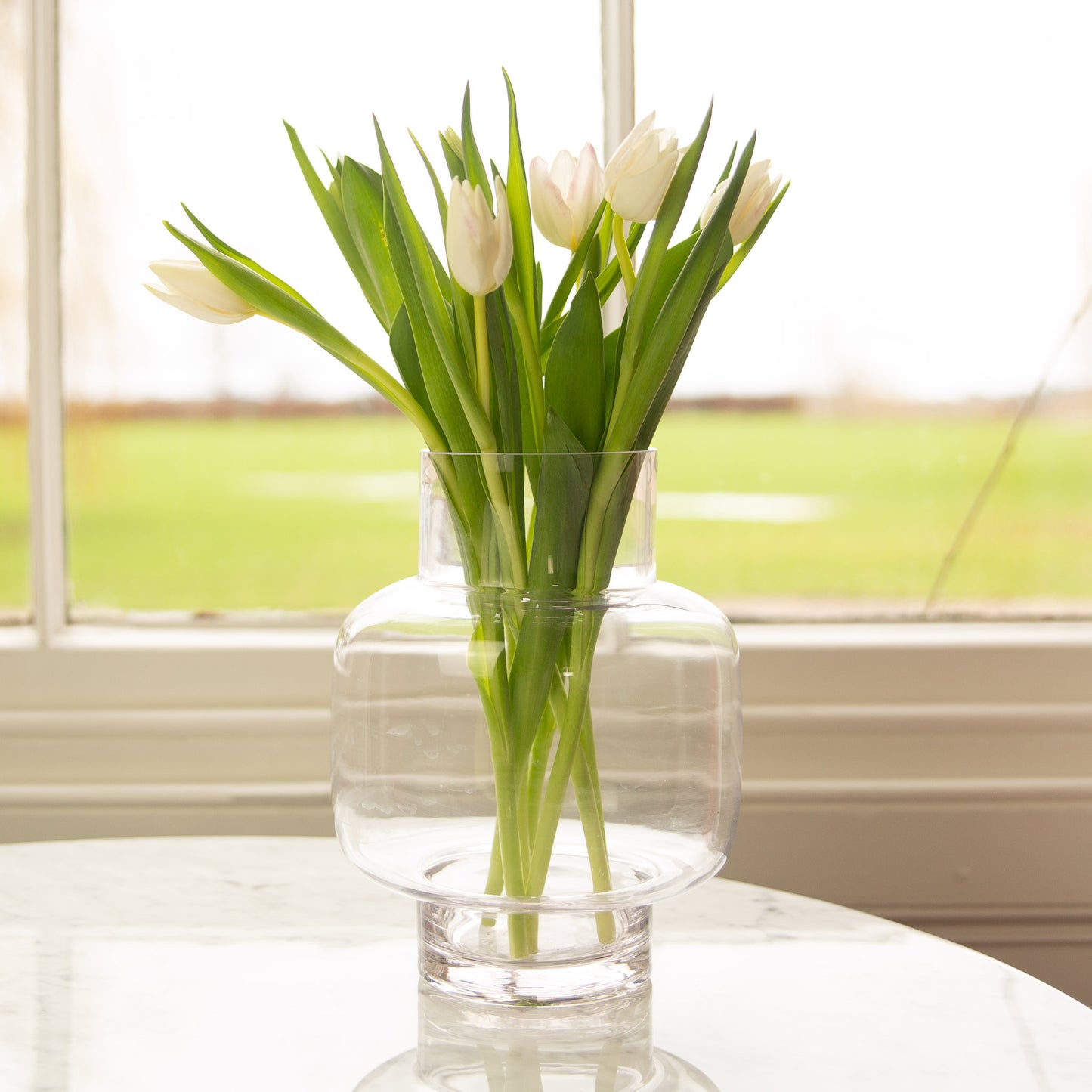 Shaped Glass Vase 22cm