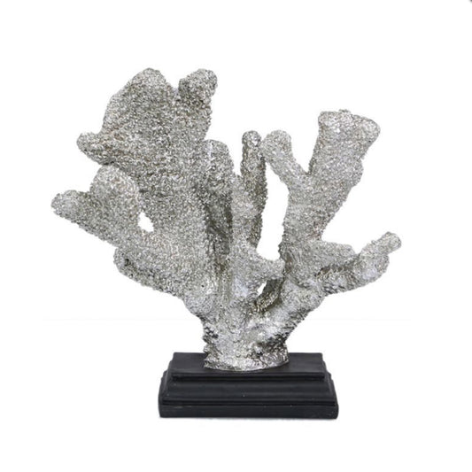 Silver Coral Ornament