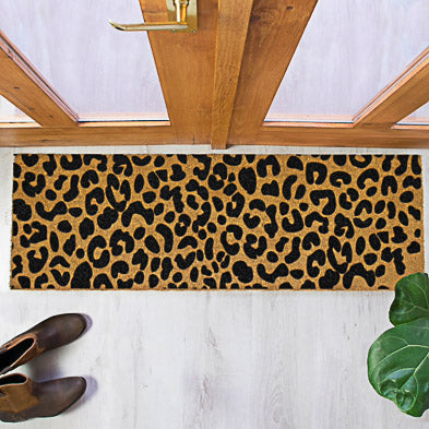 Leopard Print Patio Doormat 120x40cm
