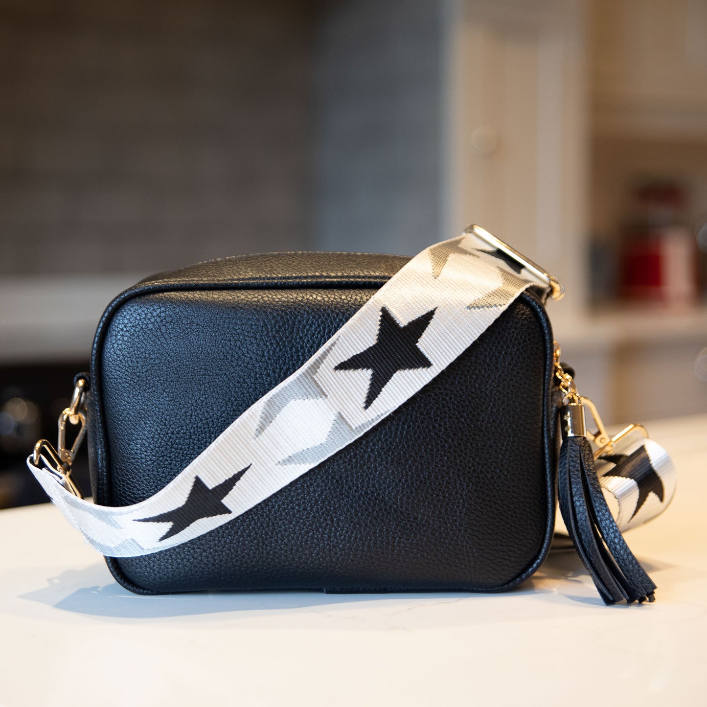 Black and Silver Star Strap