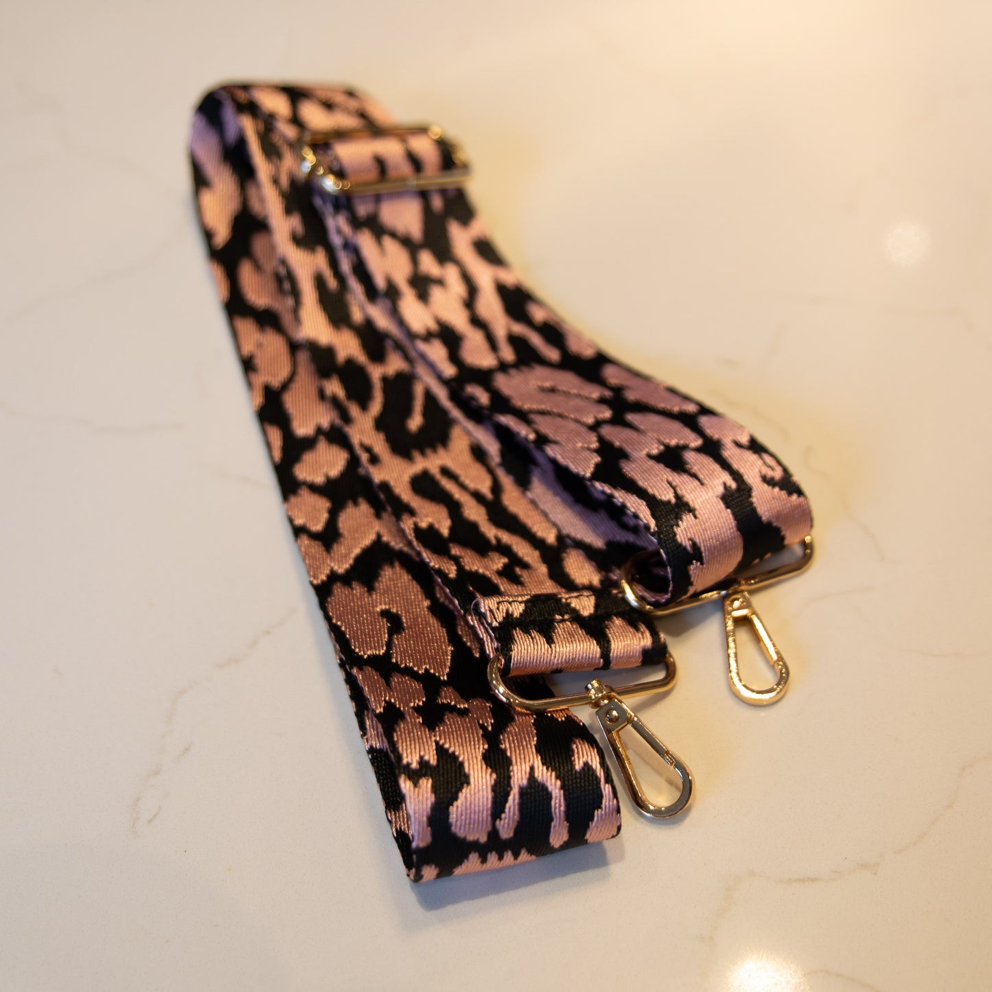 Pink & Black Animal Print Strap