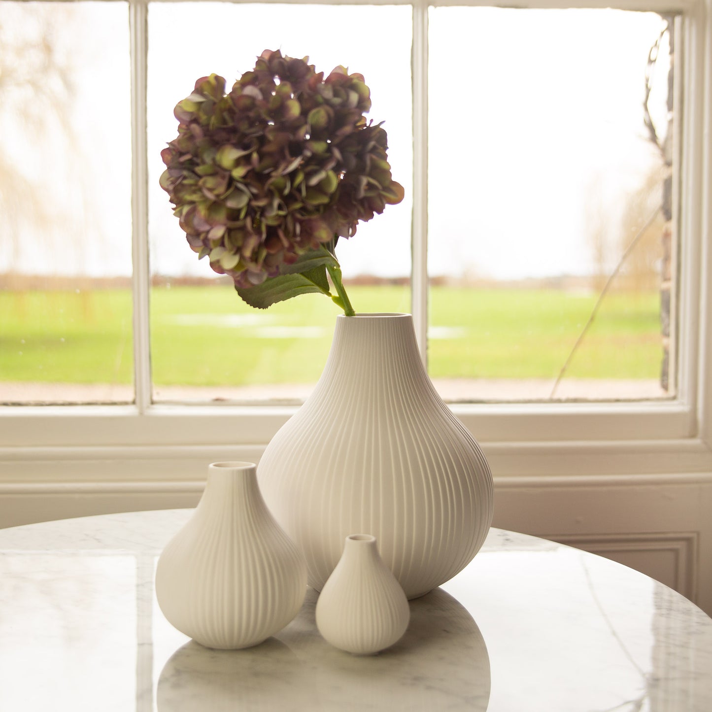 White Ceramic Small Bud Vase 7cm