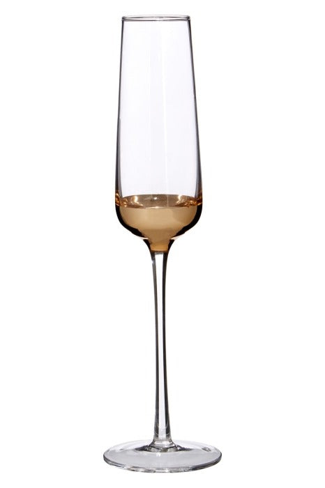Gold Dipped Champagne Glasses Set of 4