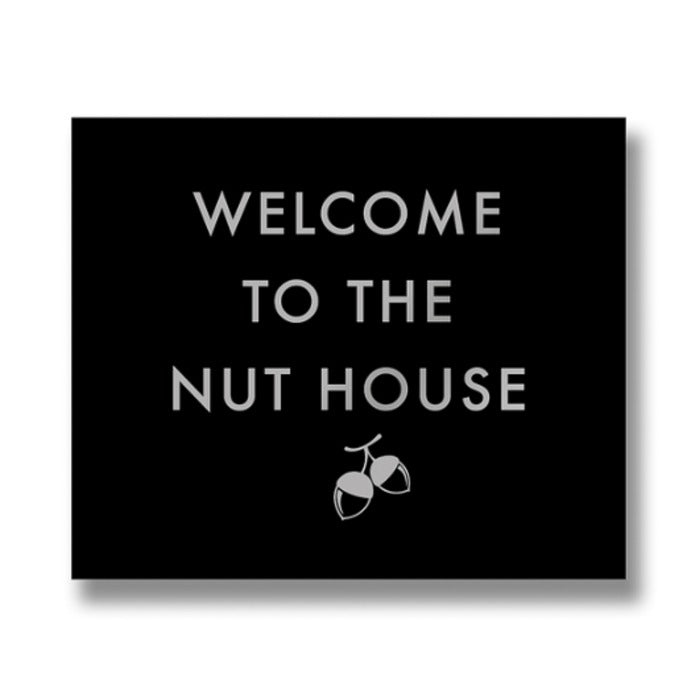 Welcome To The Nut House Plaque