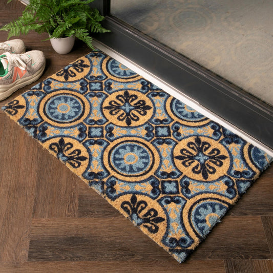 Blue Mosiac Doormat