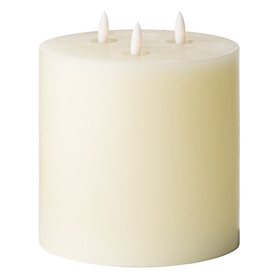 3 wick LED candle 15cm