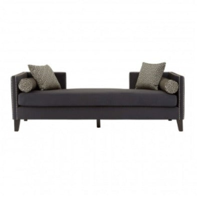 Dark Grey Velvet Day Bed