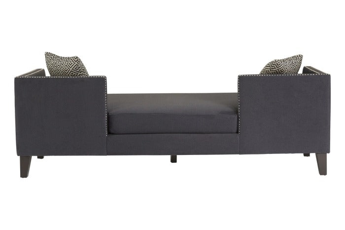 Dark Grey Velvet Day Bed