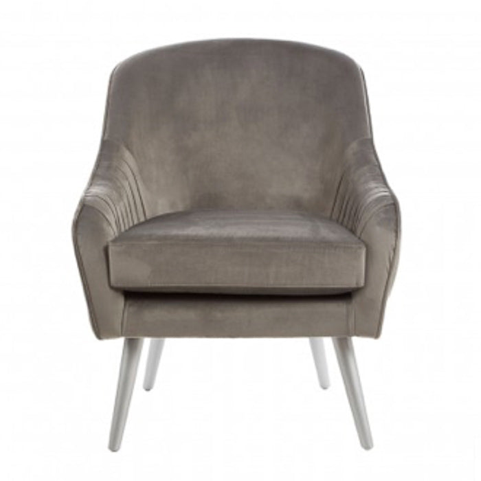 Grey Lux Velvet Chair