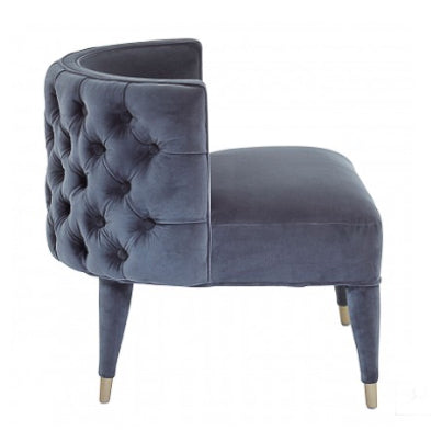 Grey Villa Velvet Chair