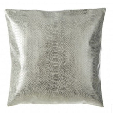 Silver Snake Effect Cushion 45x45cm