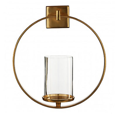 Gold Finish Wall Sconce 33cm