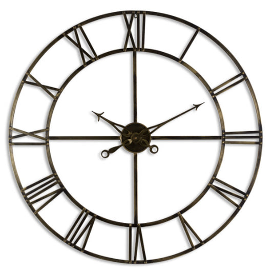 Antique Brass Wall Clock 100cm