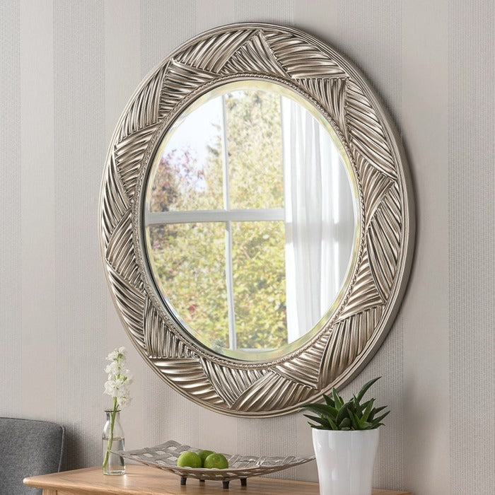 Round Swirl Design Mirror 83cm x 83cm