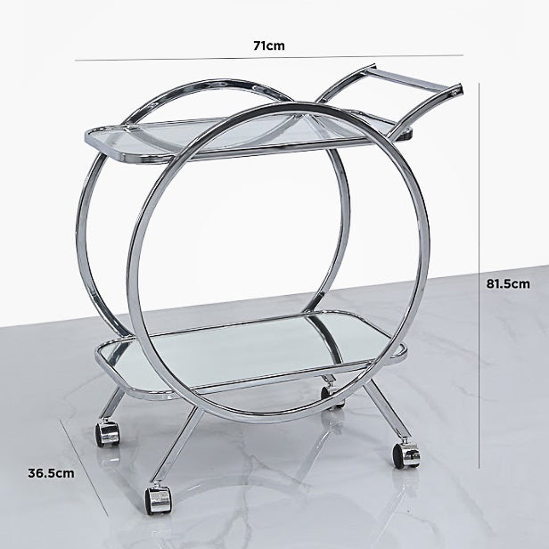 Chrome Drinks Trolley