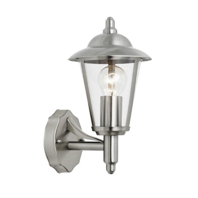 Chrome Outdoor wall lantern