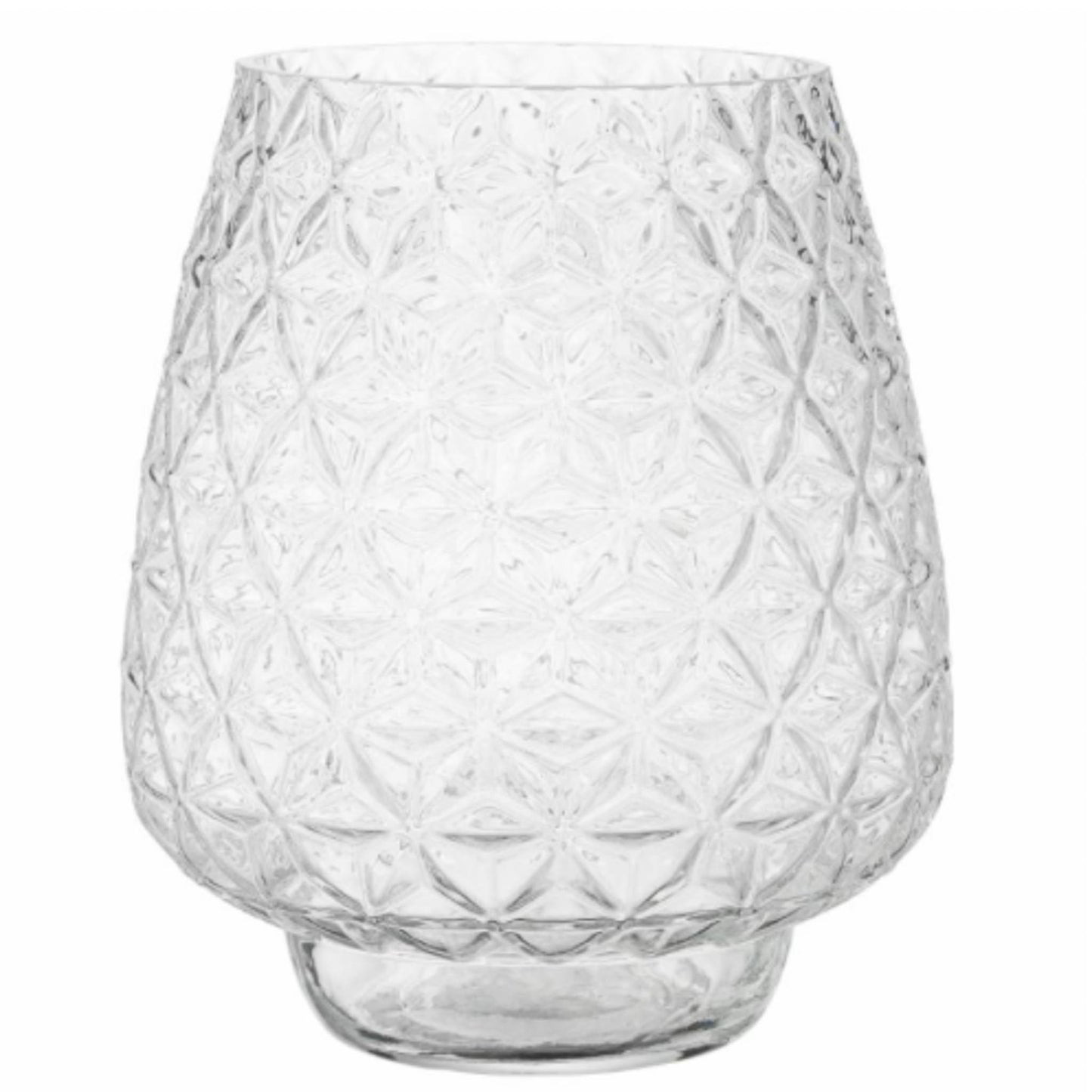 Cut Glass Effect Vase 23cm