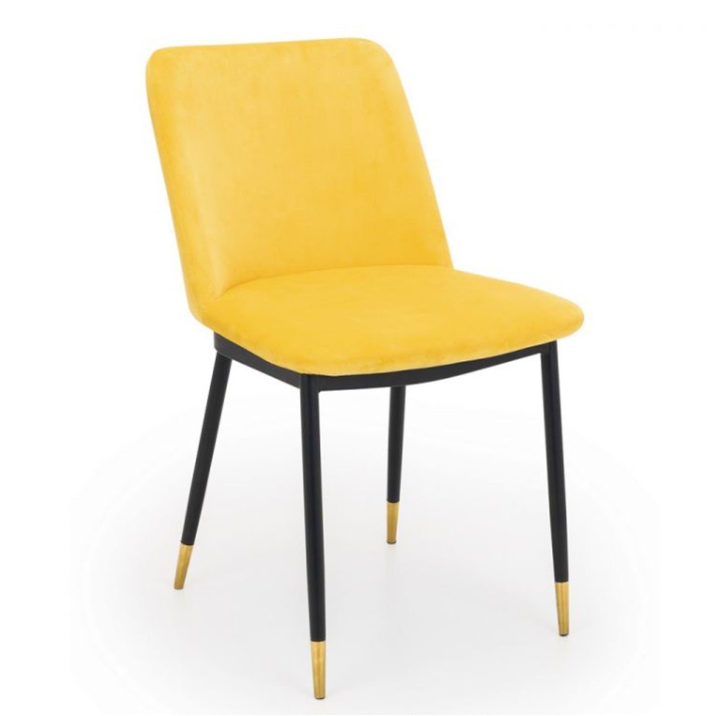 2 Pack Delaunay Dining Chair - Mustard Velvet