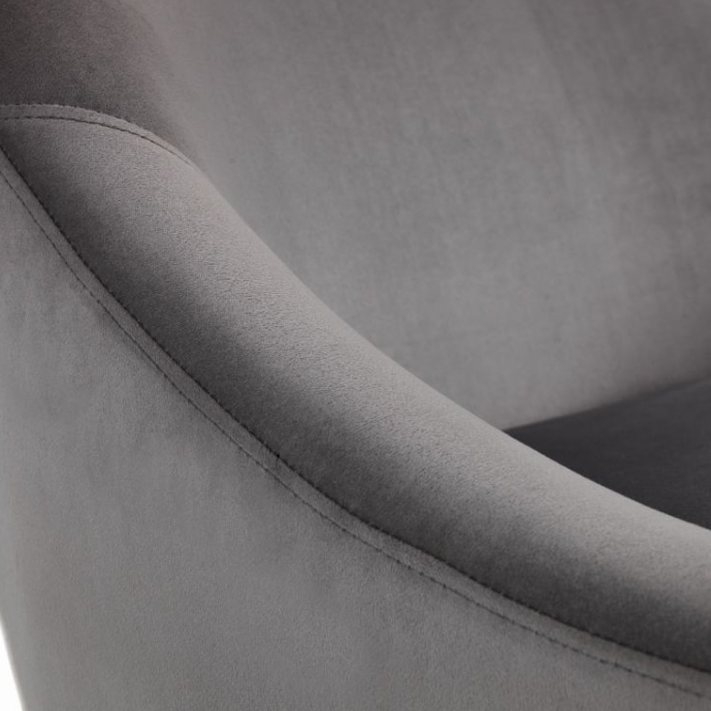 Ella Grey Velvet Occasional Chair