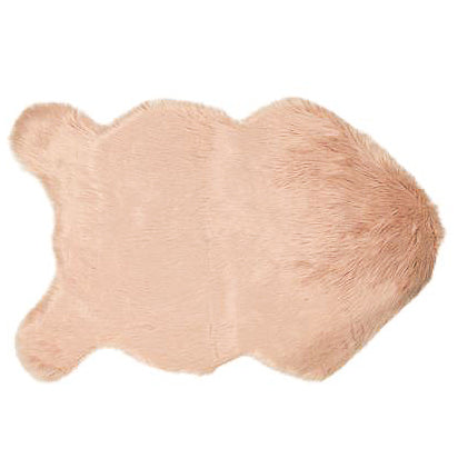 Pink-faux-fur-rug