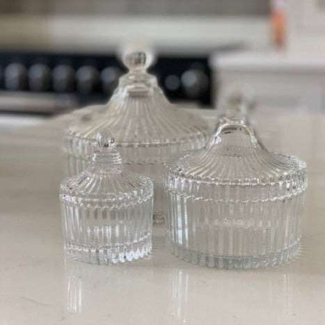 Set of 3 Glass Jars