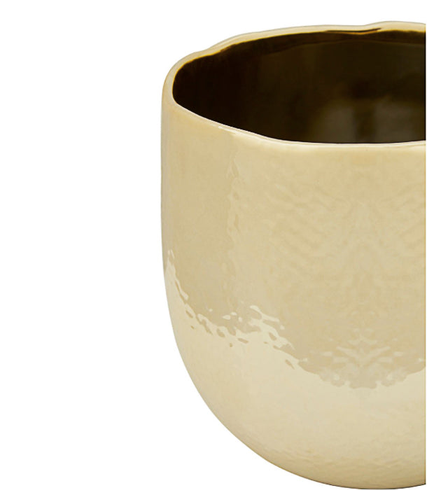 GOLD CERAMIC PLANTER