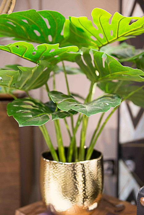 GOLD CERAMIC PLANTER