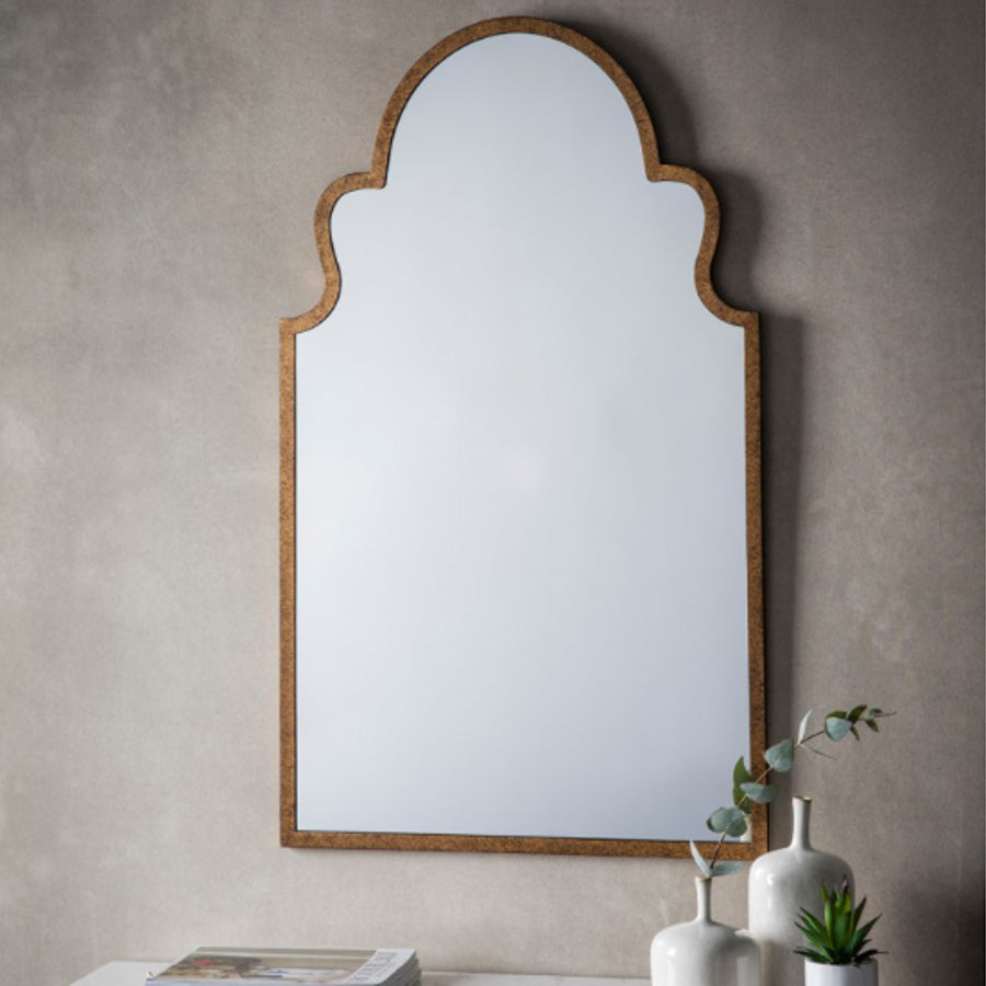 Gold Curved Mirror
