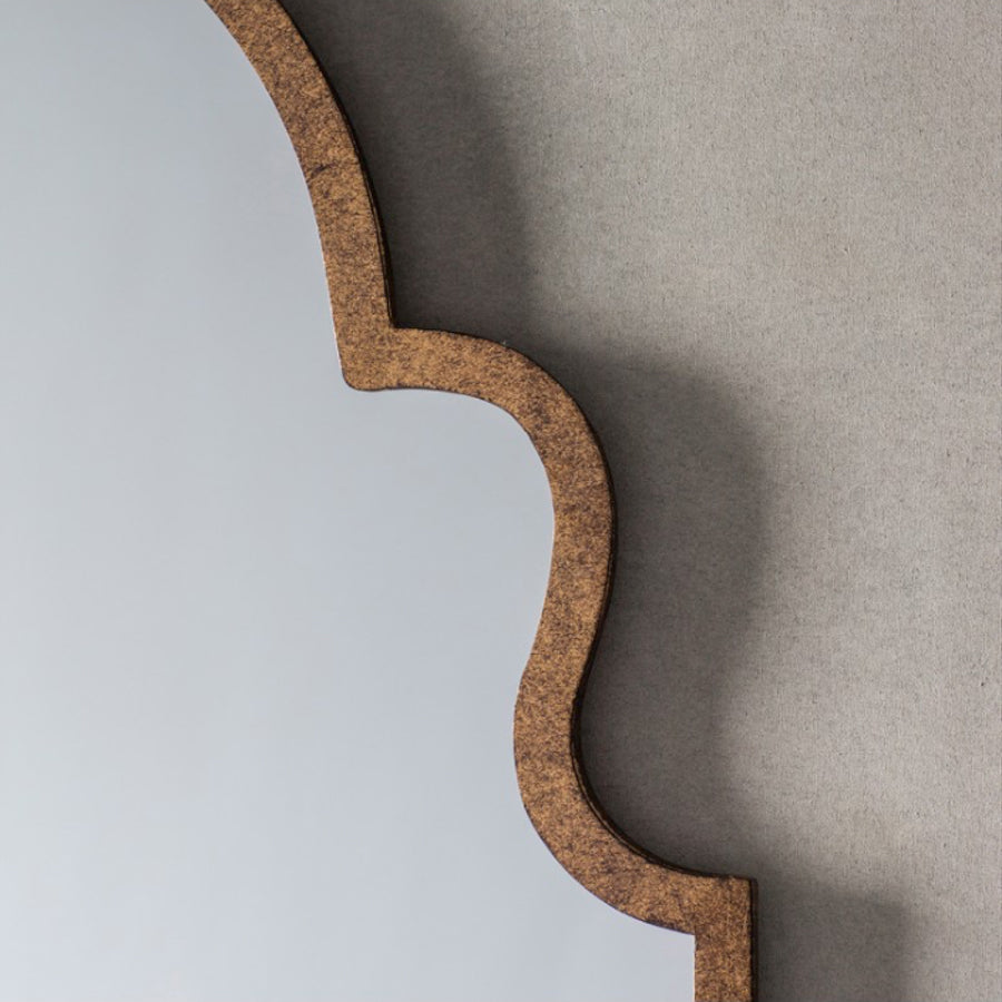 Gold Curved Mirror