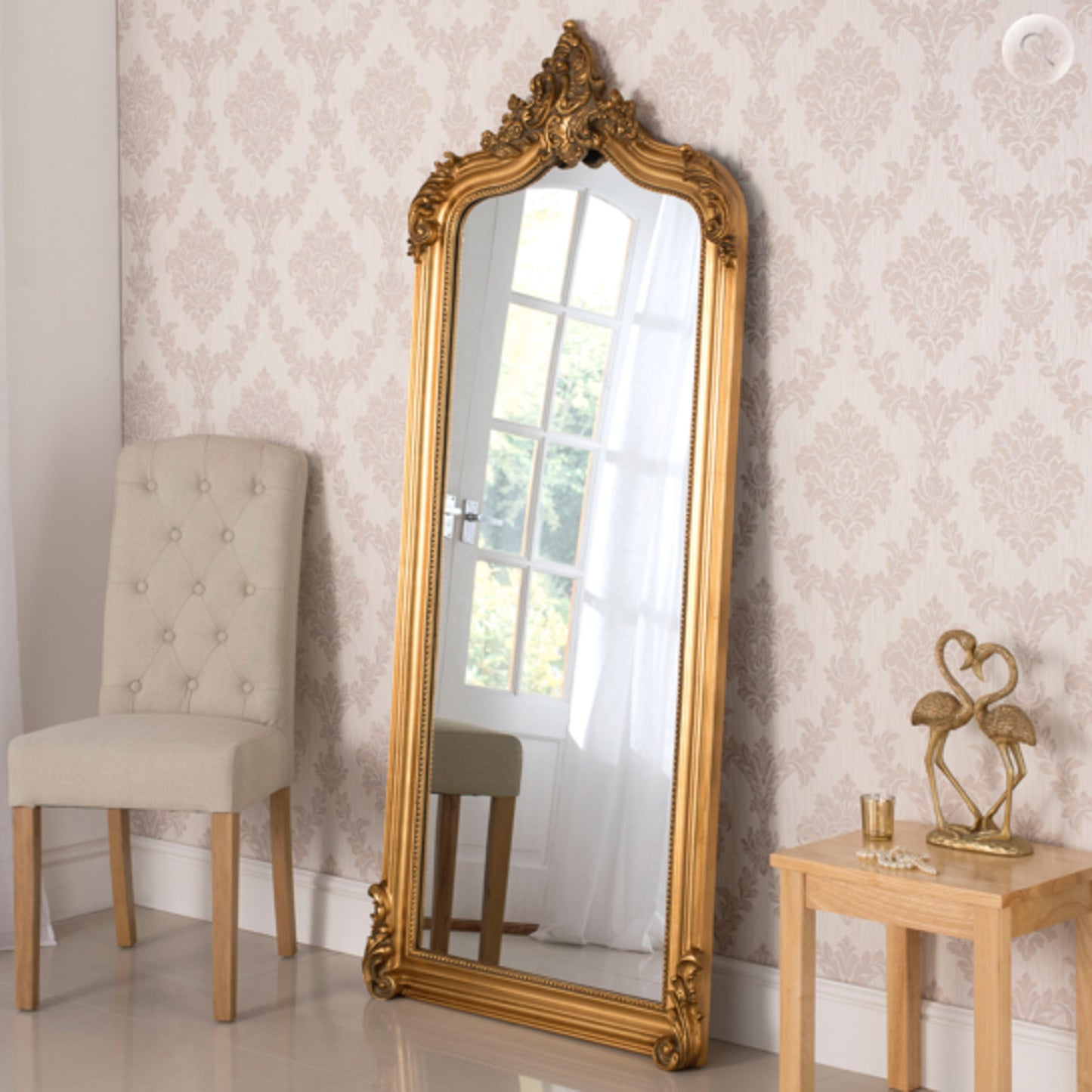 Full Length Gold Baroque Mirror 76cm x 183cm