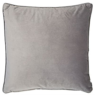 Grey Velvet Piped Cushion 50cm x 50cm