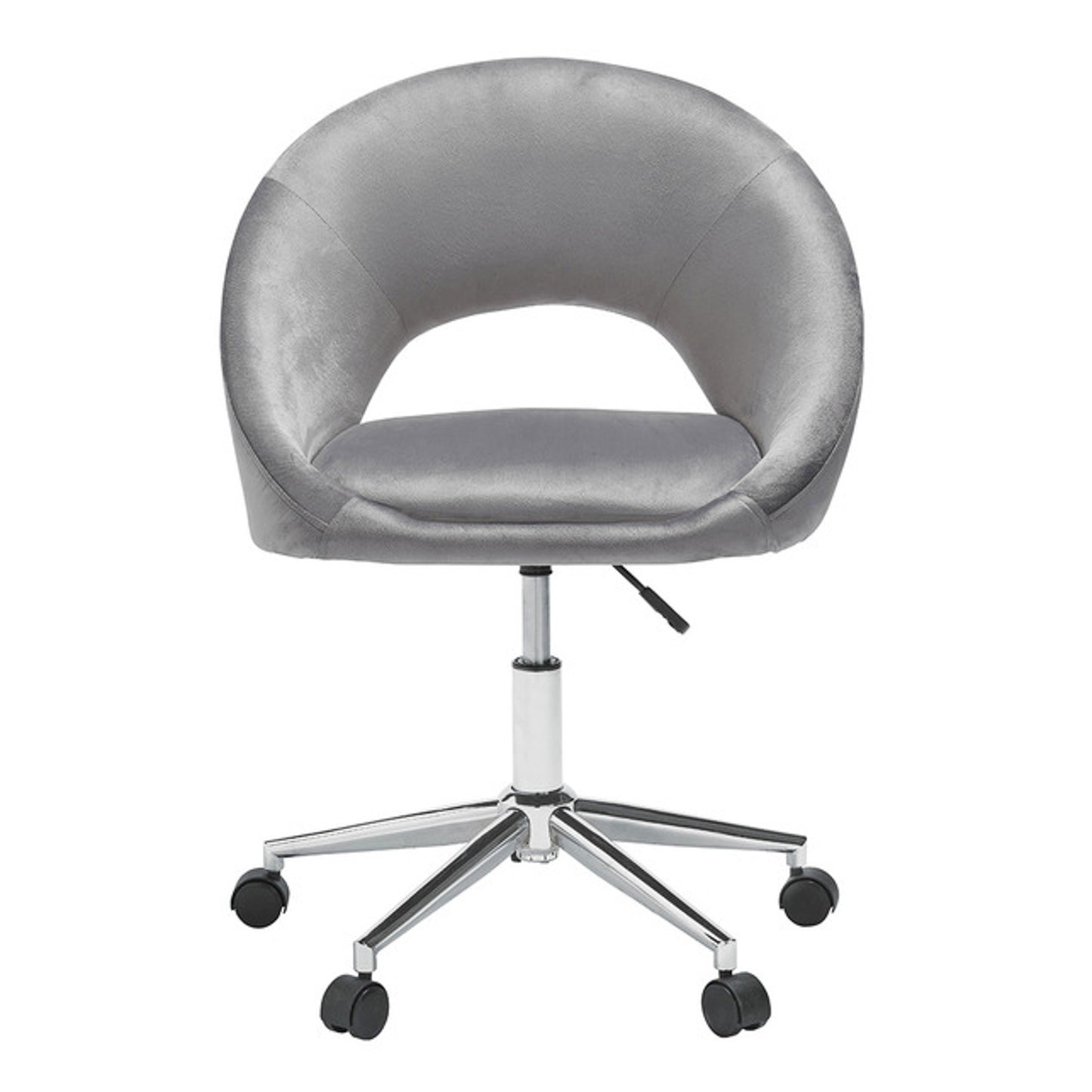 Grey Velvet Desk Chair