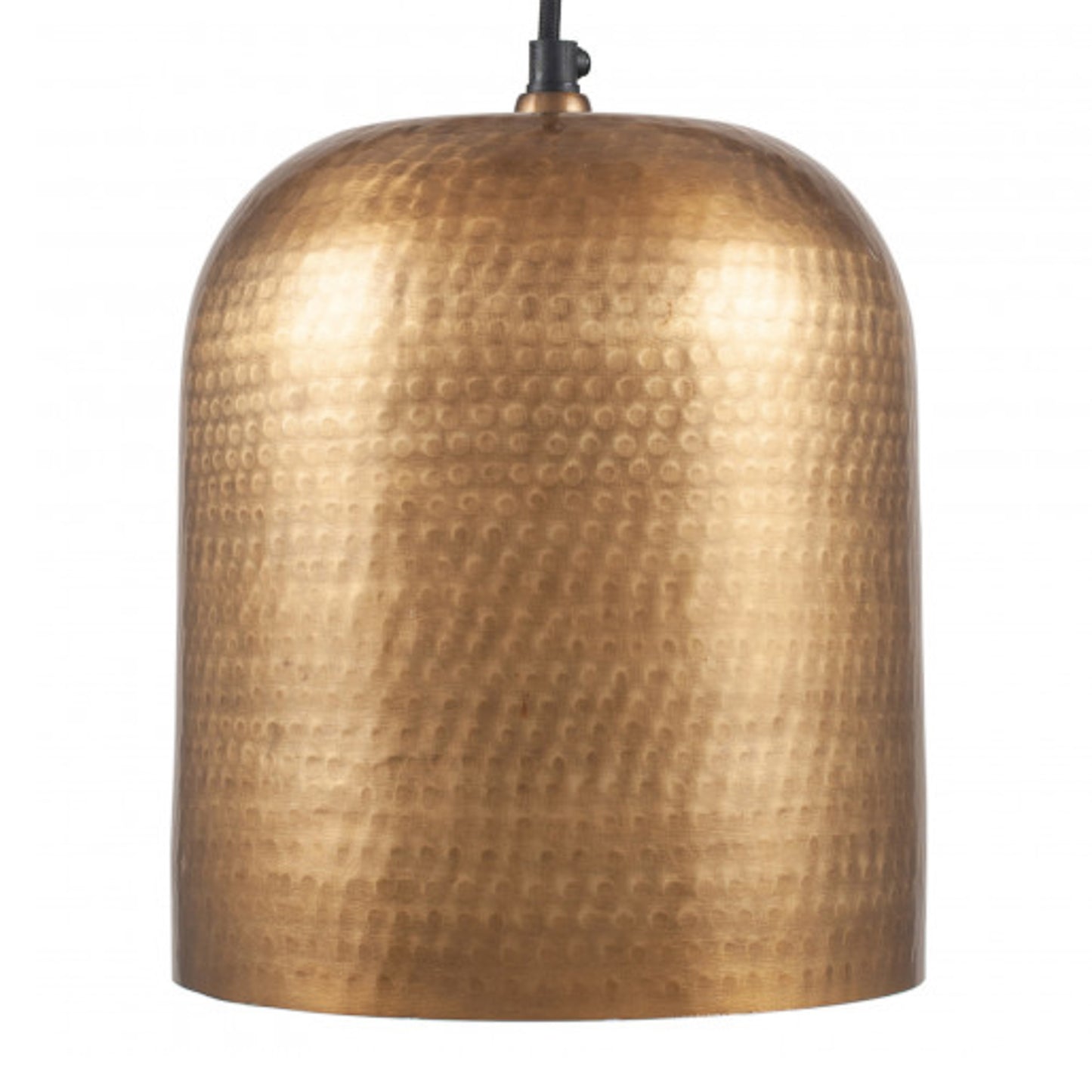 Gold Hammered Metal Dome Pendant