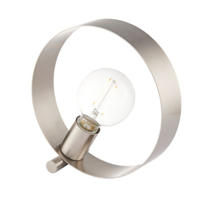 Hoopla Brushed Nickel Lamp