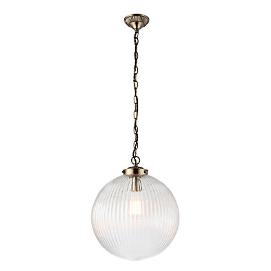 Large Glass Pendant Light