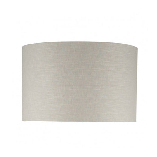 Grey Linen Drum Shade 30cm