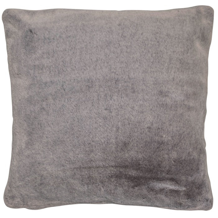 Grey Fur Effect cushion 50x50cm
