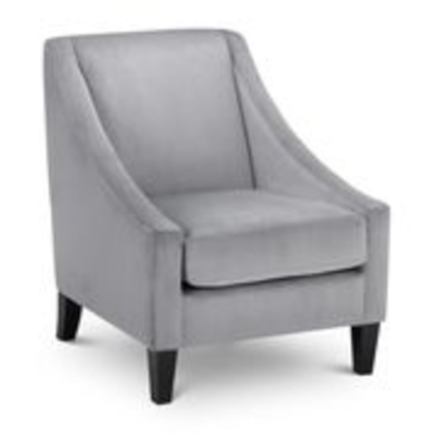 Maisonne Grey Velvet Chair