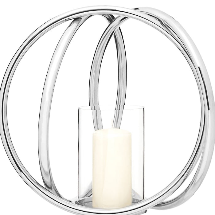 Medium Silver Candle Holder