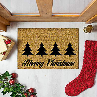 Merry Christmas Coir Doormat