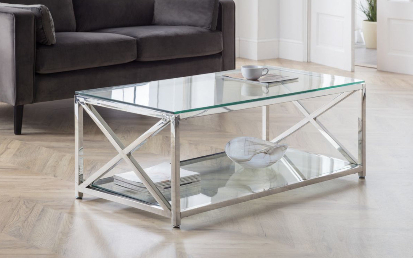 Mimi Chrome Coffee Table