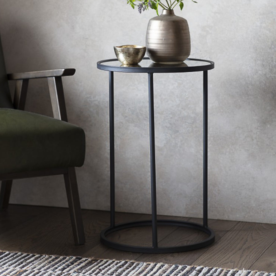 Tall Mirror Side Table